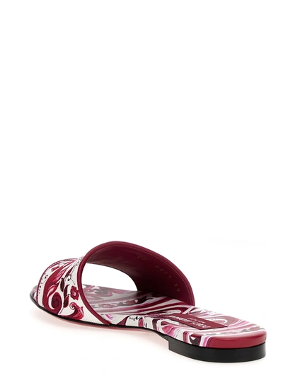 Shop Dolce & Gabbana Maiolica Sandals Multicolor