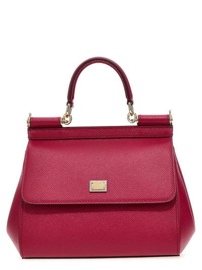 Shop Dolce & Gabbana Sicily Mini Handbag Hand Bags Fuchsia