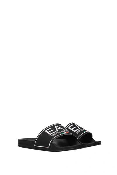 Shop Armani Emporio Slippers And Clogs Ea7 Rubber Black