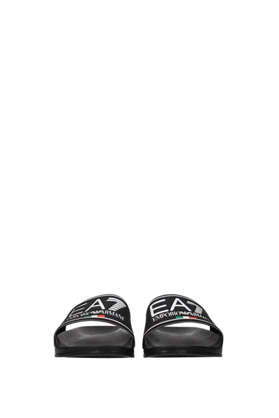 Shop Armani Emporio Slippers And Clogs Ea7 Rubber Black