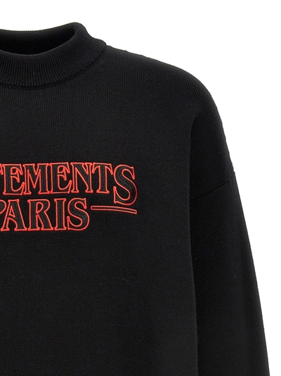 Shop Vetements Paris Sweatshirt Black