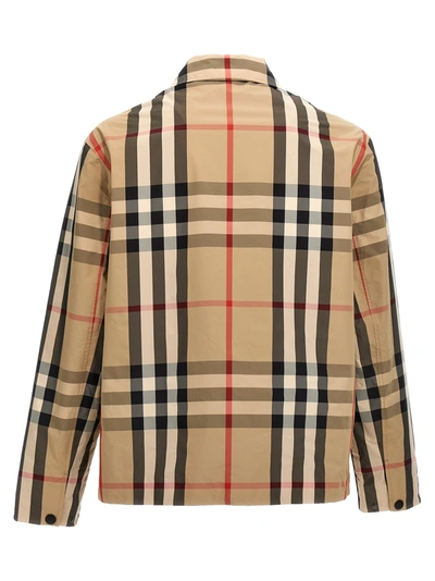 Shop Burberry Sussex Casual Jackets, Parka In Beige