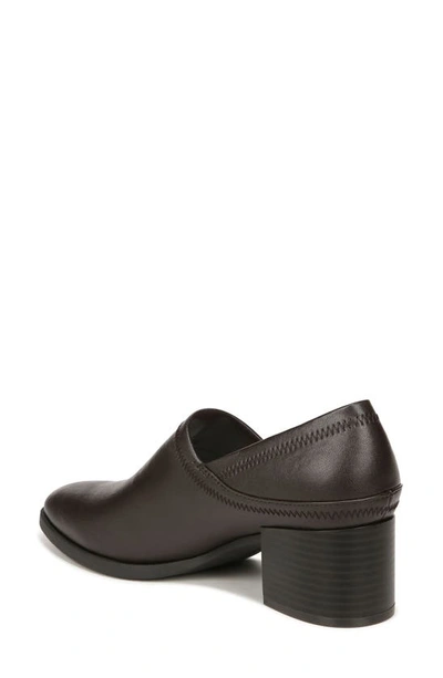 Lifestride Dina Block Heel Slip-on Shoe In Chocolate