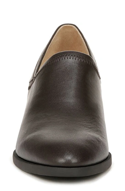 Lifestride Dina Block Heel Slip-on Shoe In Chocolate