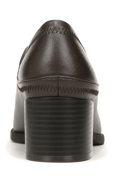 Lifestride Dina Block Heel Slip-on Shoe In Chocolate