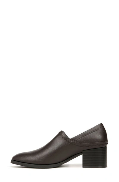 Lifestride Dina Block Heel Slip-on Shoe In Chocolate
