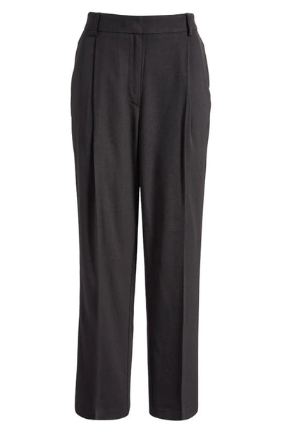 Topshop Pinseam Tailored Sweatpants In Black In Black