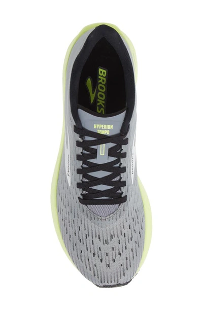 Shop Brooks Hyperion Tempo Running Shoe In Grey/ Black/ Nightlife