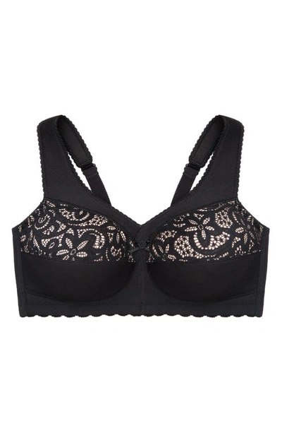 Glamorise Magiclift® Cotton Support Bra In Black