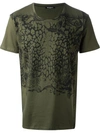 BALMAIN cheetah print T-shirt,MACHINEWASH