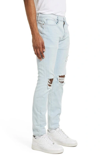 Shop Frame L'homme Skinny Fit Jeans In Caicos Destruct