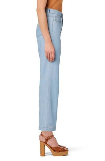 Joe's Chambray High Waist Wide Leg Jeans In Faithe