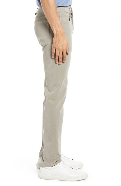 Shop Frame L'homme Slim Fit Five-pocket Twill Pants In Grey Green