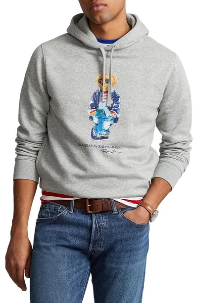 Ralph lauren grey bear hoodie clearance