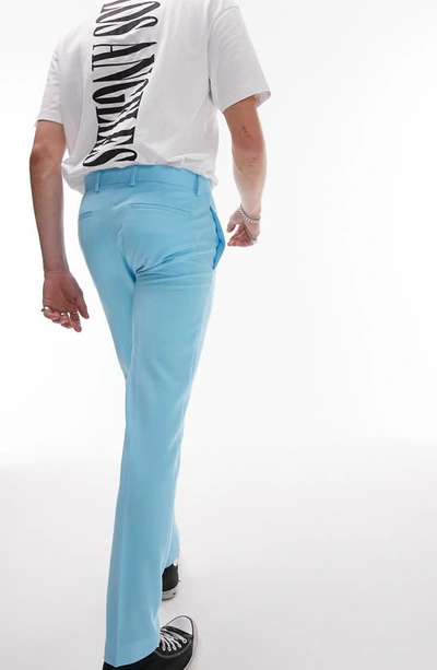 Shop Topman Skinny Suit Trousers In Medium Blue