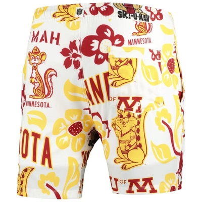 Shop Wes & Willy White Minnesota Golden Gophers Vault Tech Swimming Trunks