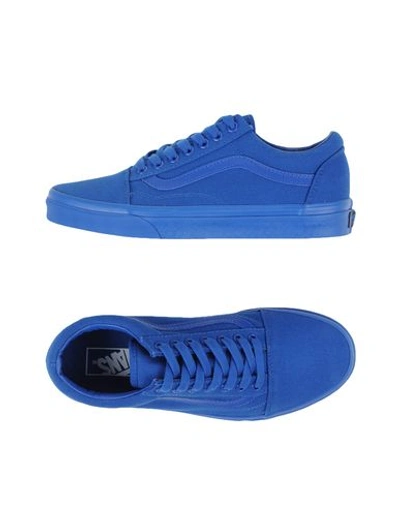 Solid blue vans best sale