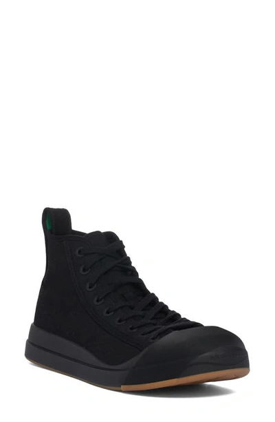 Shop Bottega Veneta Vulcan High Top Sneaker In 1000 Black