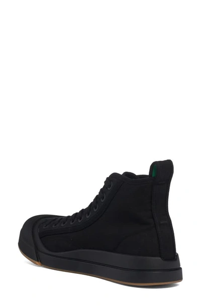 Bottega Veneta Vulcan High Top Sneaker In 1000 Black