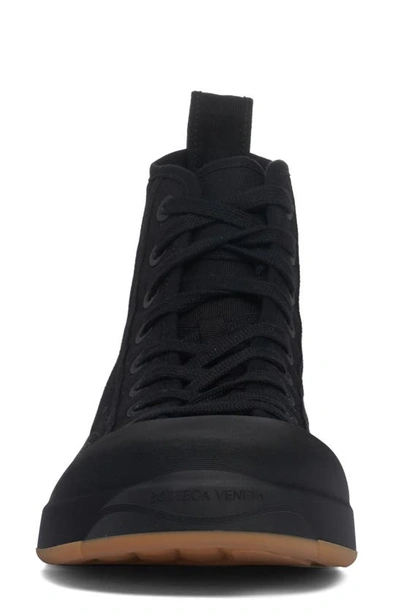 Bottega Veneta Vulcan High Top Sneaker In 1000 Black