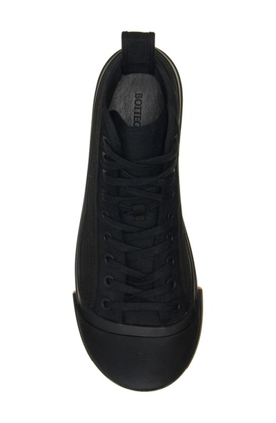 Bottega Veneta Vulcan High Top Sneaker In 1000 Black