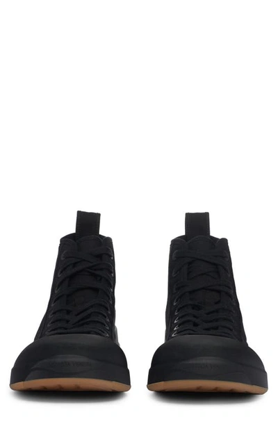 Bottega Veneta Vulcan High Top Sneaker In 1000 Black