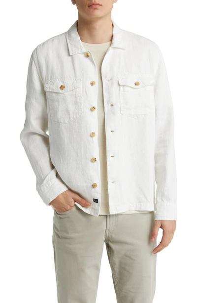 Shop Rails Kerouac Linen Button-up Shirt In Parchment