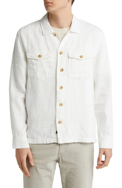 Shop Rails Kerouac Linen Button-up Shirt In Parchment