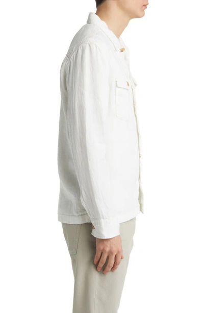 Shop Rails Kerouac Linen Button-up Shirt In Parchment