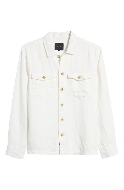 Rails Kerouac Linen Button-up Shirt In Parchment