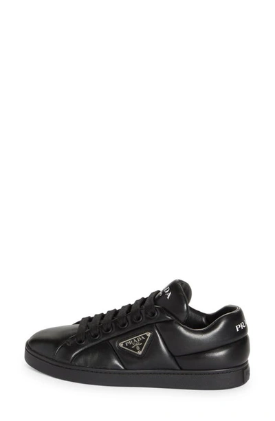 Shop Prada Logo Puffy Sneaker In Black