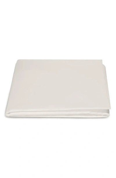 Matouk Talita 615 Thread Count Cotton Sateen Flat Sheet In Bone