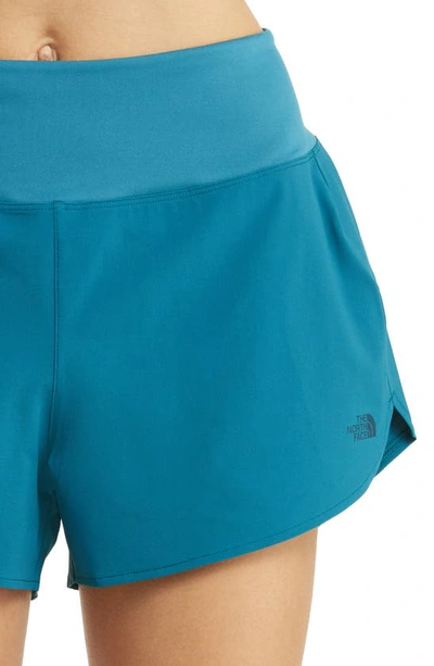 Shop The North Face Arque Shorts In Blue Coral