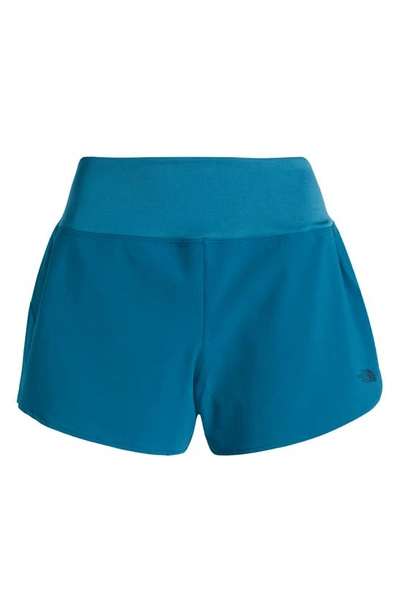 Shop The North Face Arque Shorts In Blue Coral