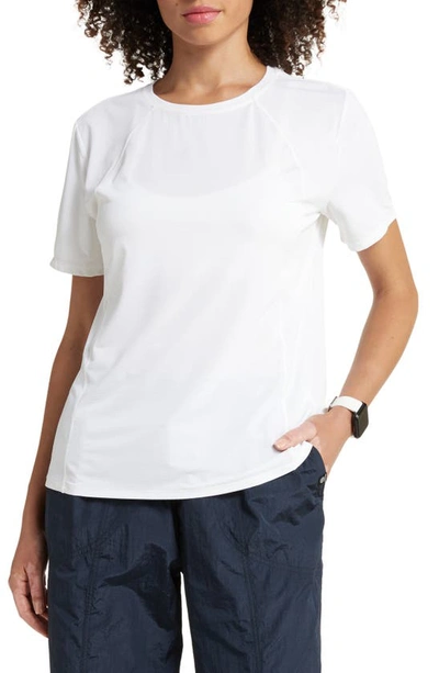 Shop Zella Breeze Thru Mesh Active T-shirt In White