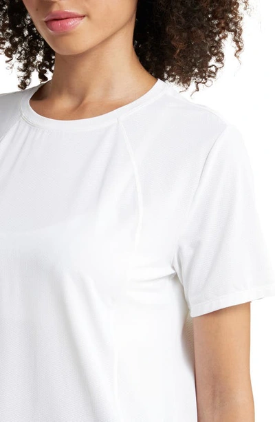 Shop Zella Breeze Thru Mesh Active T-shirt In White