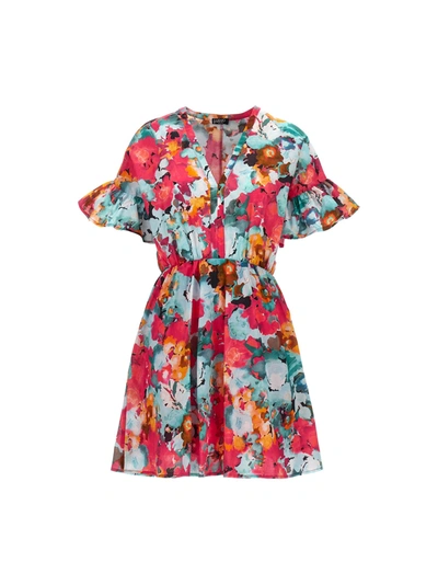 Shop Liu •jo Floral Printed Dress Dresses Multicolor