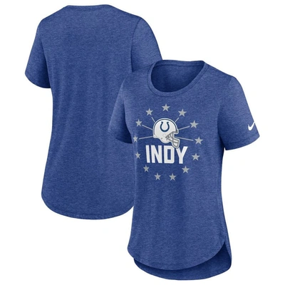 Shop Nike Heather Royal Indianapolis Colts Local Fashion Tri-blend T-shirt