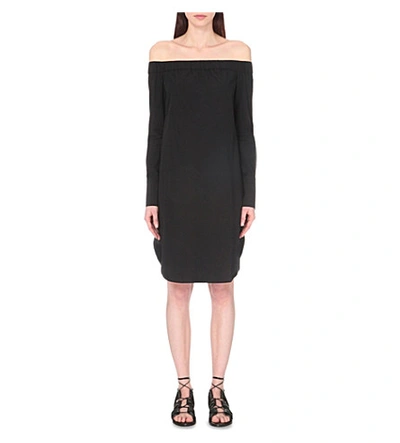 Shop Rag & Bone Kacy Off-the-shoulder Cotton Dress In Black