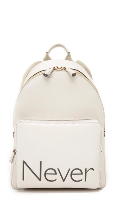 Anya Hindmarch 'never' Backpack In Chalk