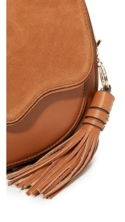 Shop Rebecca Minkoff Large Suki Saddle Bag In Almond