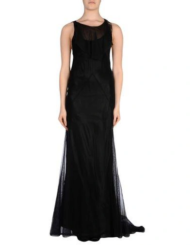 Shop Maison Margiela Long Dress In Black