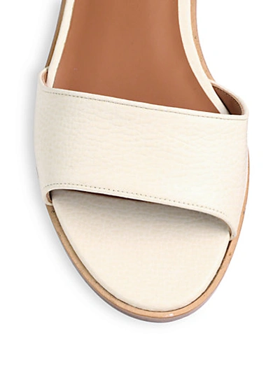 Shop Givenchy Leather Shark-lock Sandals In Beige