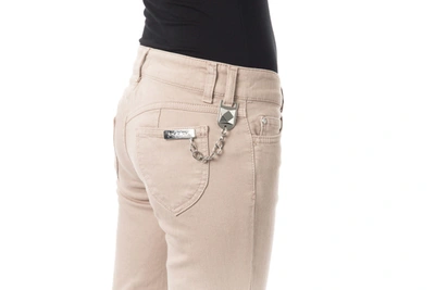 Shop Byblos Beige Cotton Jeans &amp; Women's Pant