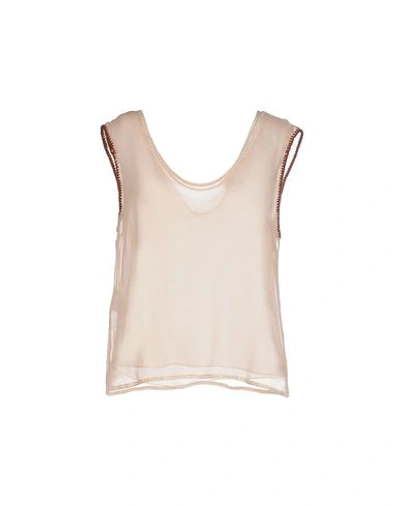 Marni Silk Top In Light Pink