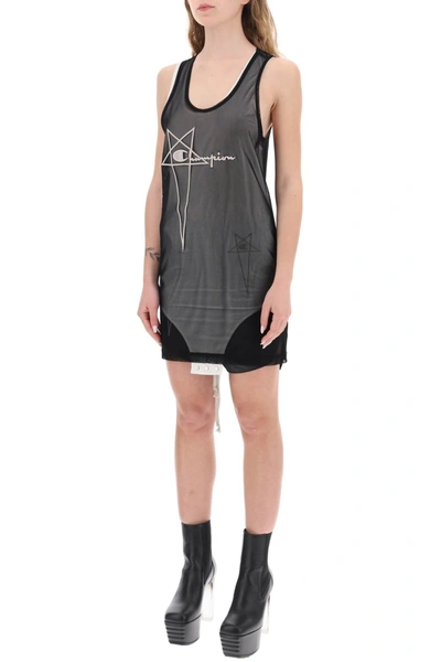 Shop Rick Owens 'champion X ' Basketball Mini Dress