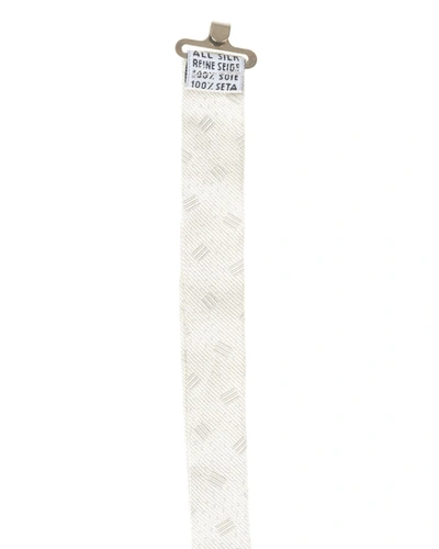 Shop Fabio Toma Tie Stripes In Ivory