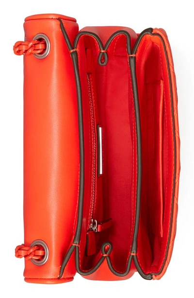 Tory Burch Small Fleming Soft Convertible Leather Shoulder Bag In Sour Cherry