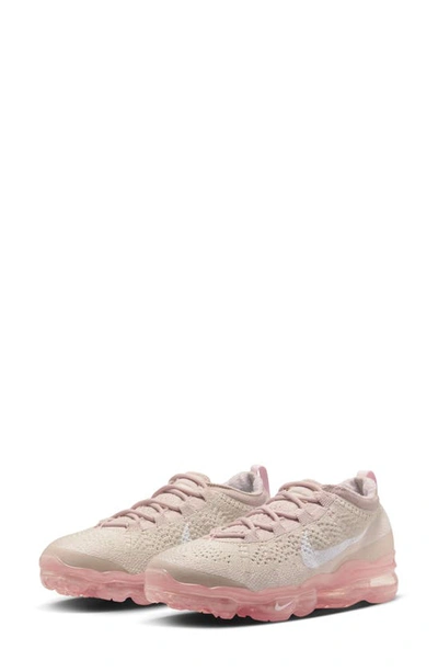 Shop Nike Air Vapormax 2023 Fk Sneaker In Oatmeal/ Pink/ Rose