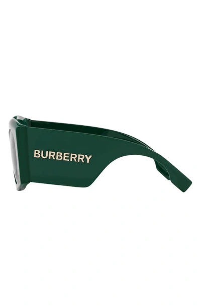 Shop Burberry Madeline 55mm Irregular Sunglasses In Green